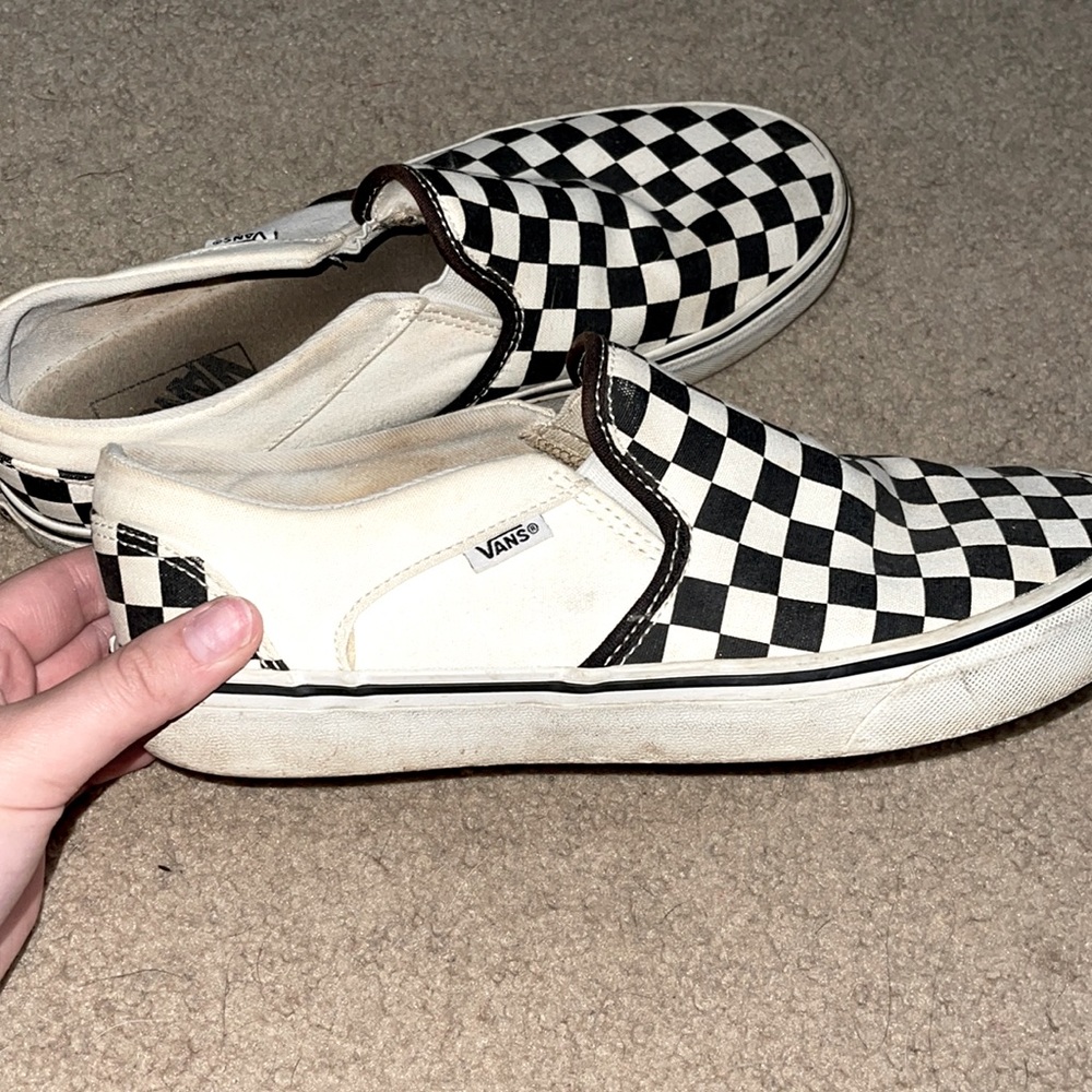 Checkered Vans Womens Size 10